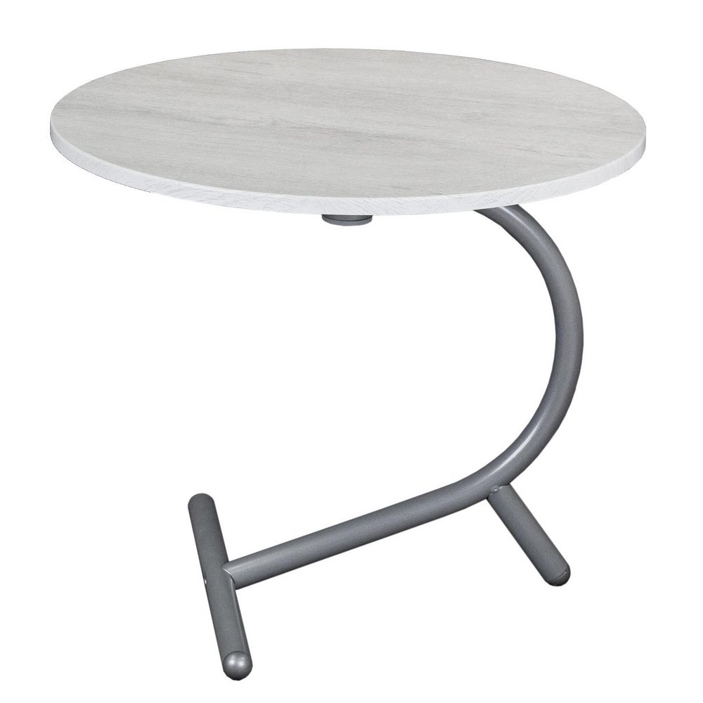 Стол журнальный Дуэт 14 дуб дымчатый/металлик