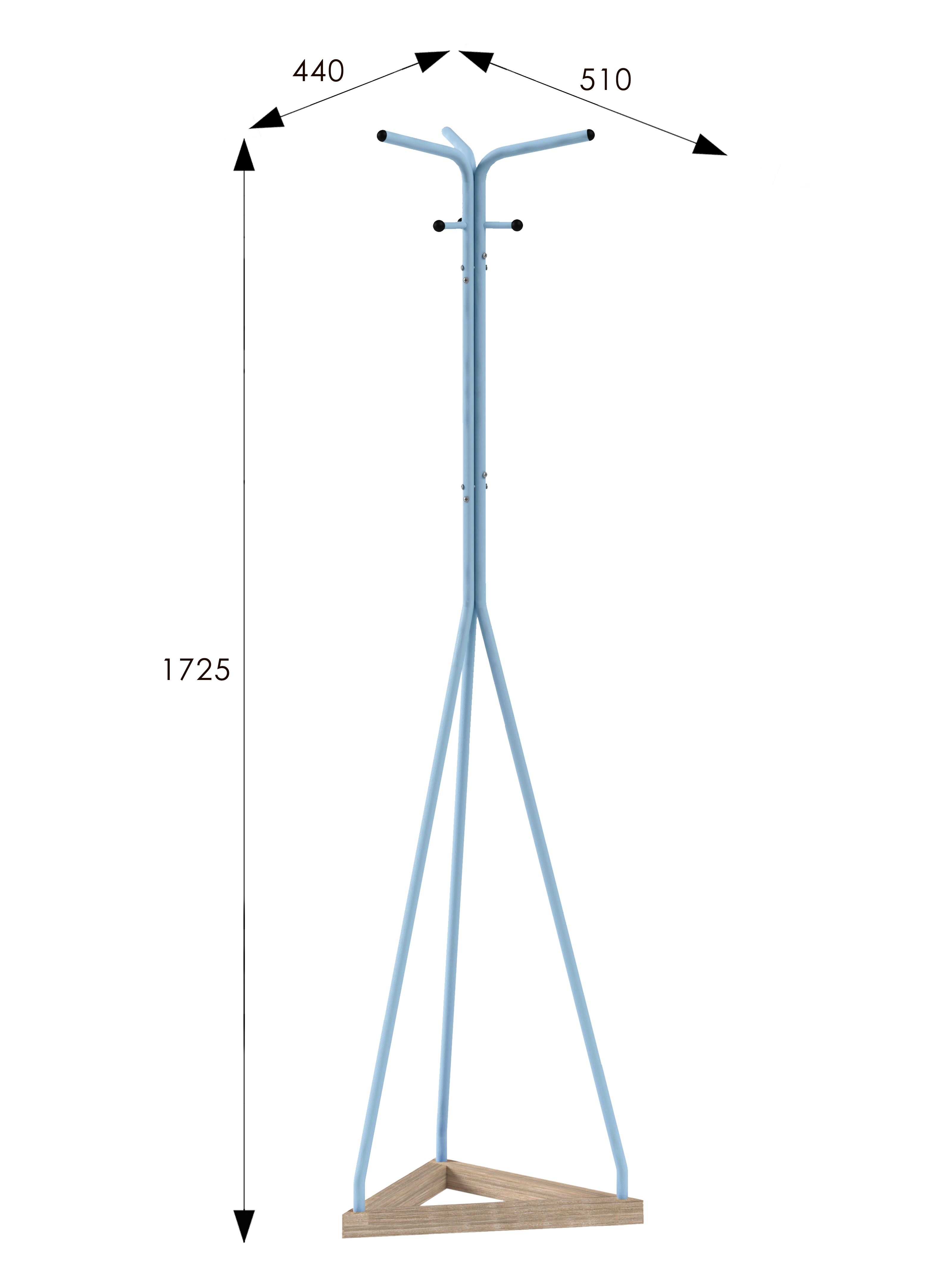 Вешалка напольная Галилео 213 голубой/шимо