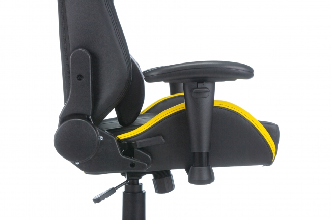 Кресло игровое Zombie HERO CYBERZONE PRO черный/желтый