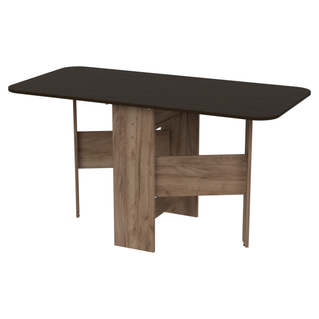 Стол-книжка СТО-140 цвет Дуб Крафт+Венге 250/1400/670/751