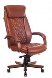 Кресло руководителя Бюрократ T-9924WALNUT светло-коричневый