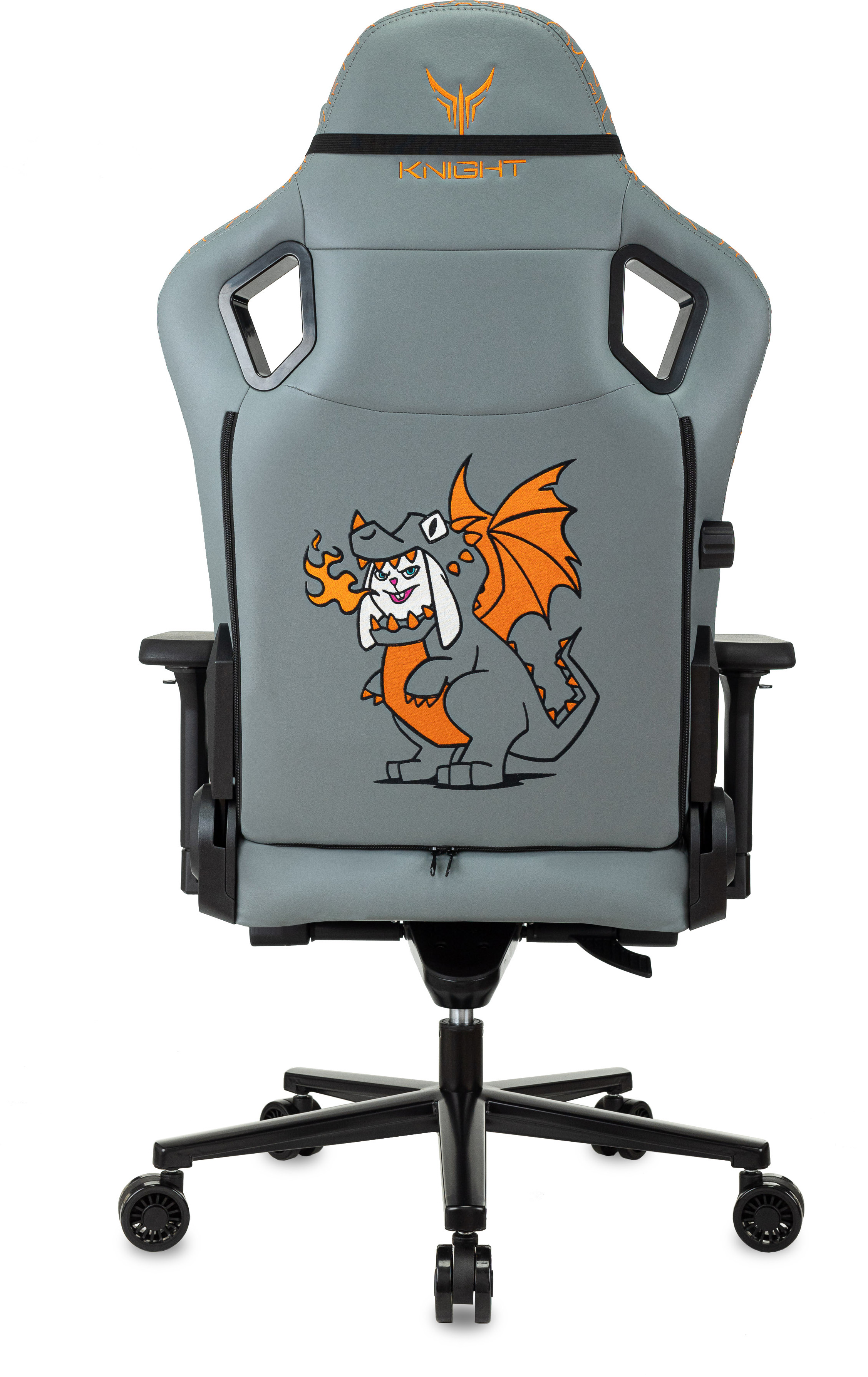 Кресло игровое Knight Craft Dragon серый