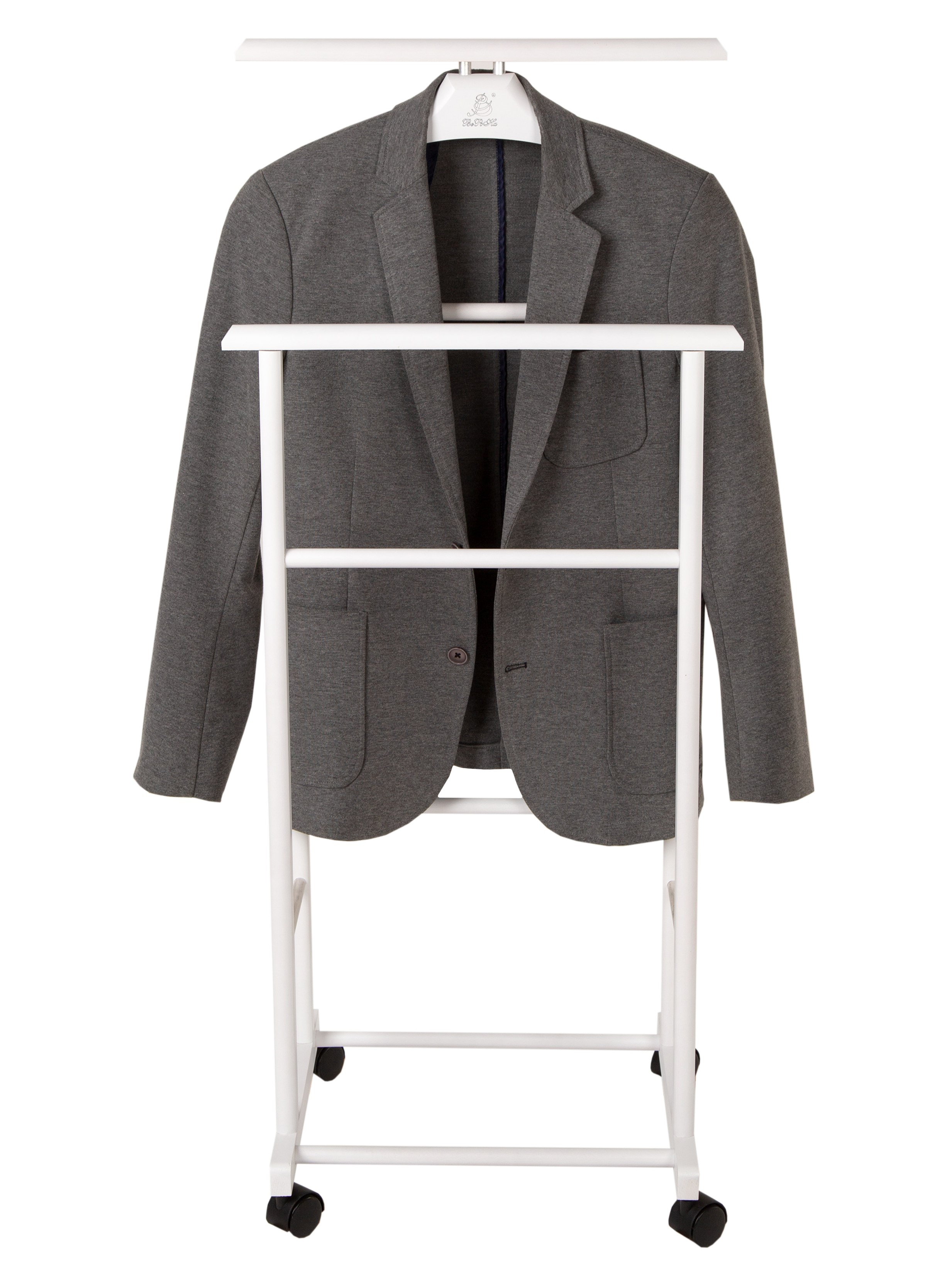 Вешалка костюмная на колесах В 22Н белый