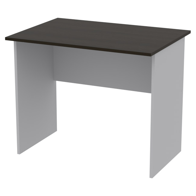 Офисный стол СТ-7 цвет Серый+Венге 85/60/70
